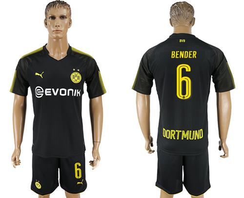 Dortmund #6 Bender Away Soccer Club Jersey